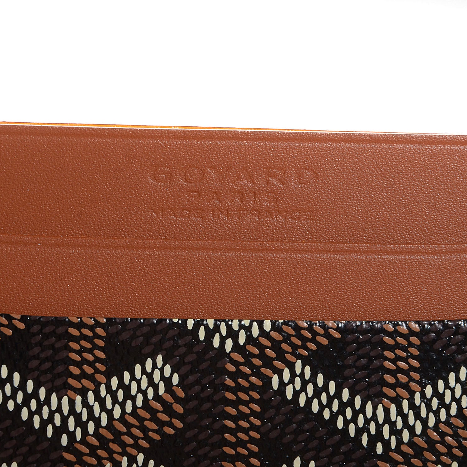 Goyard Goyardine Saint Sulpice Card Holder Black Gold 6 of 8