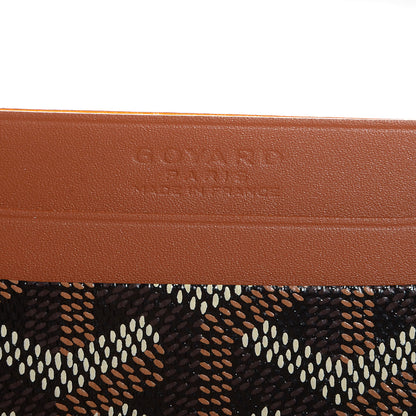 Goyard Goyardine Saint Sulpice Card Holder Black Gold 6 of 8
