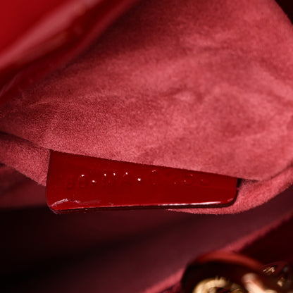 Christian Dior Patent Cannage Small Lady Dior Cherry Red 7 of 10