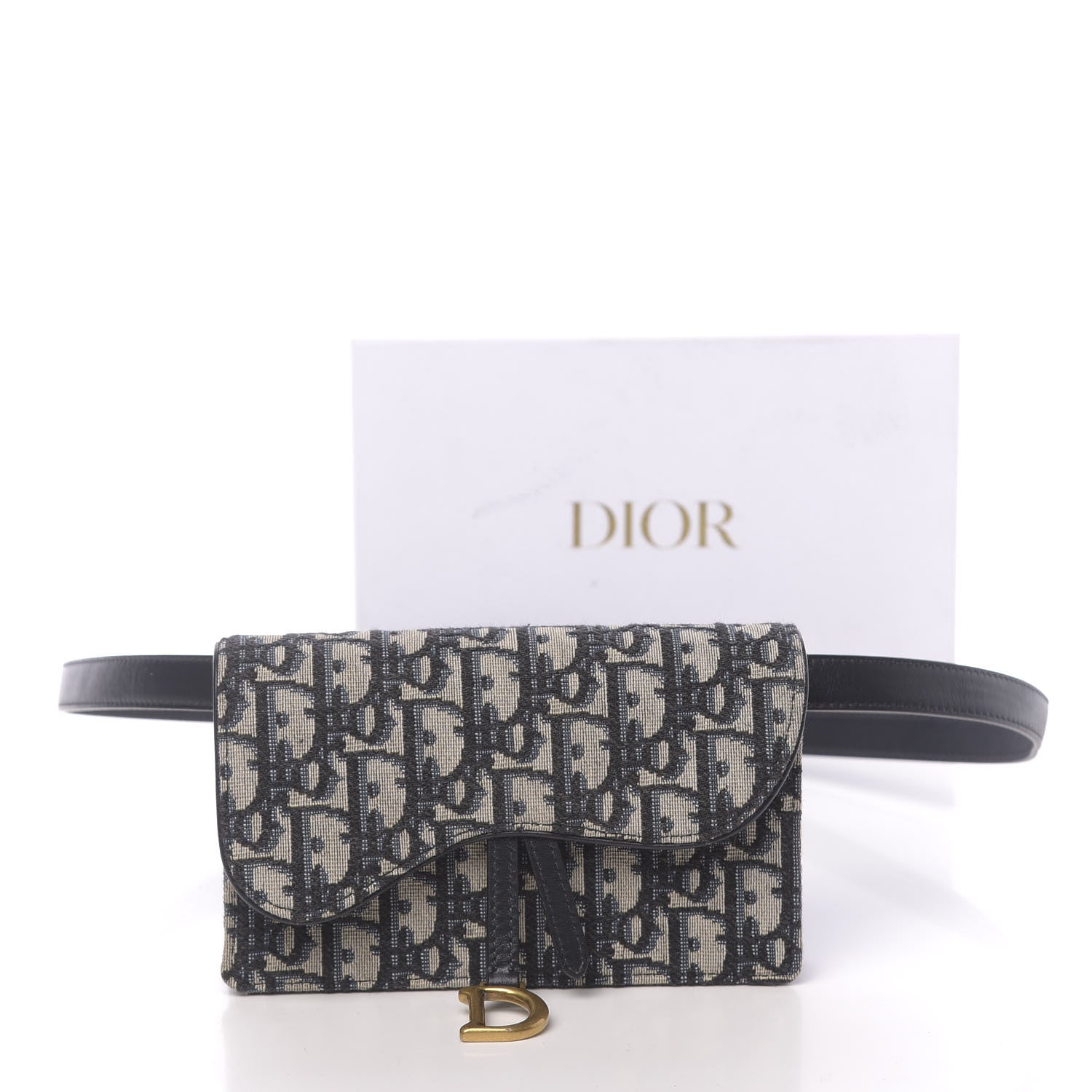 Christian Dior Oblique Saddle Belt Bag Blue 13 of 13