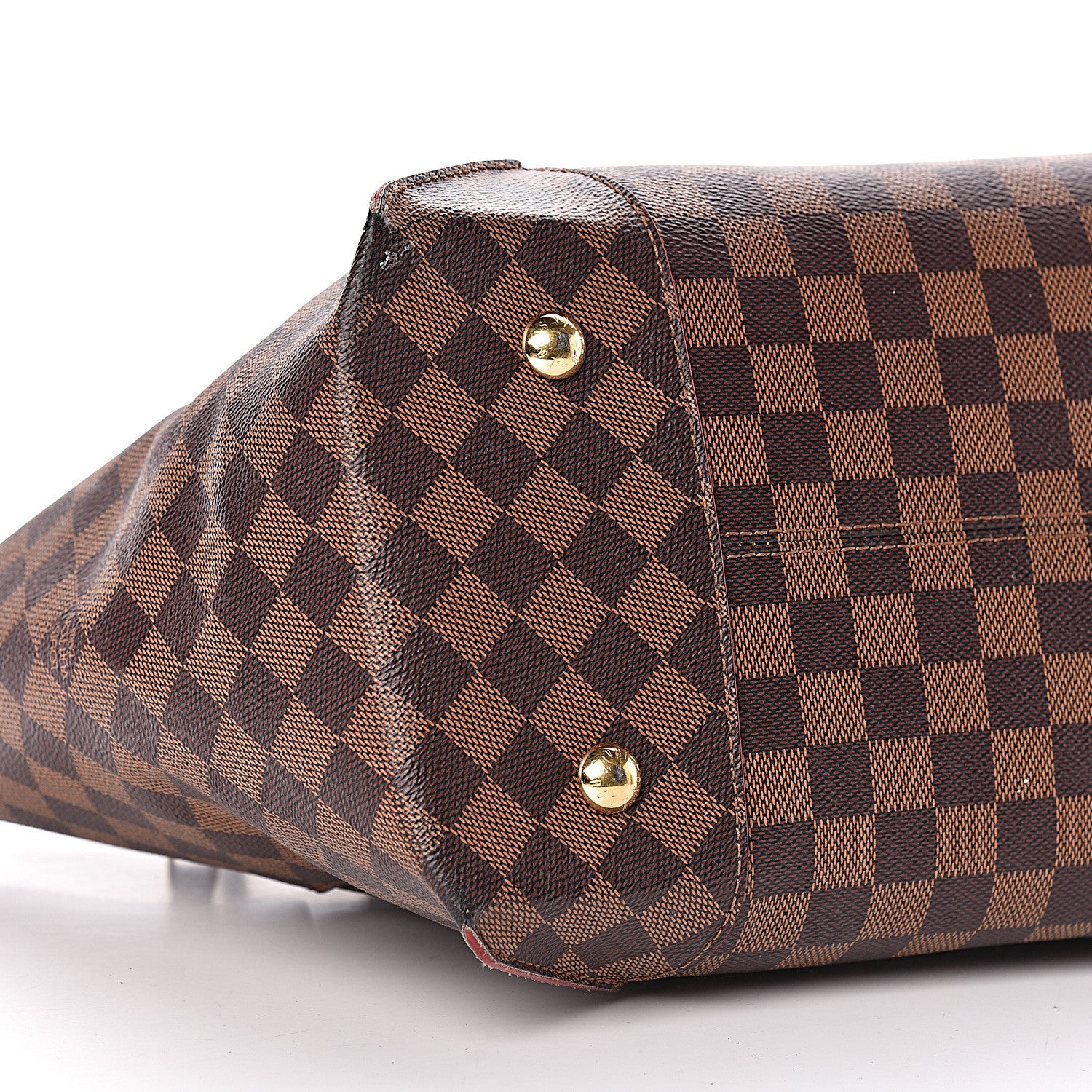 Louis Vuitton Damier Ebene Caissa Tote MM Cherry 8 of 10