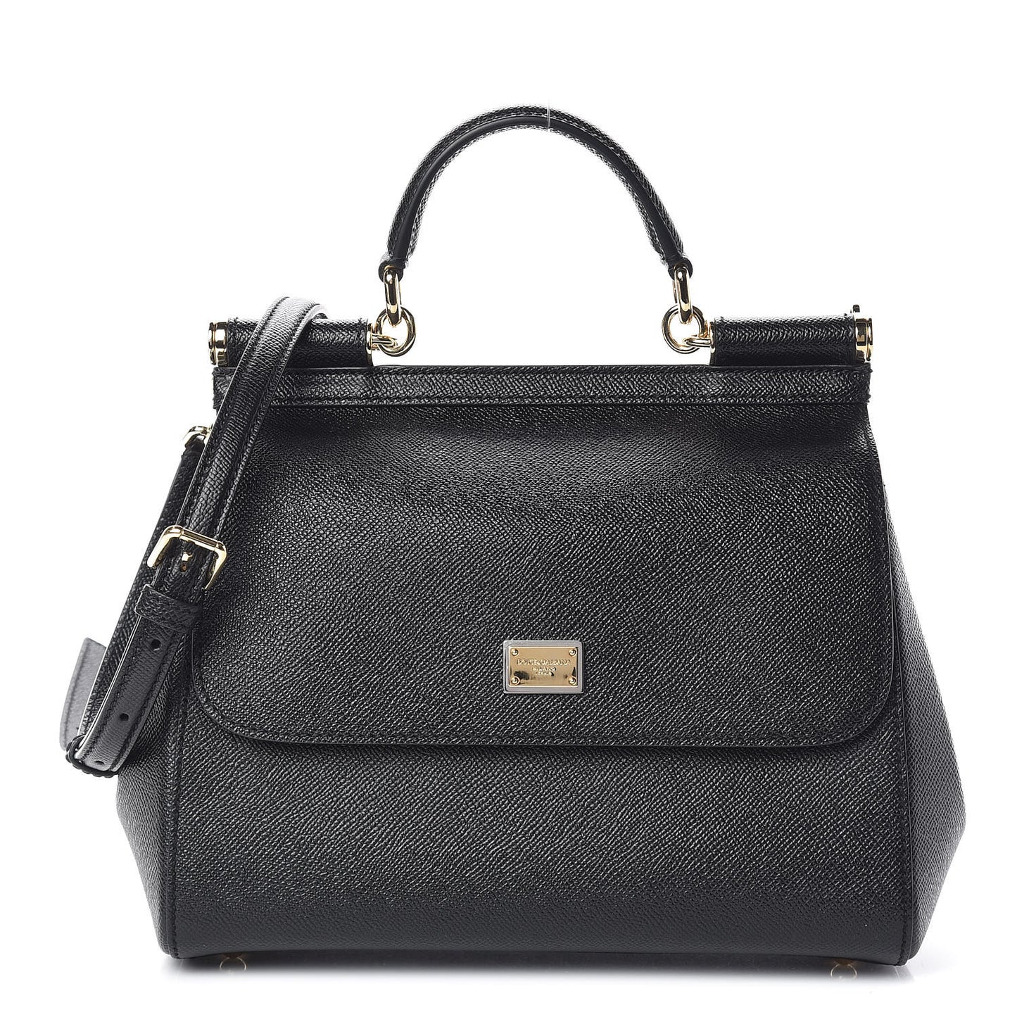 Dauphine Medium Miss Sicily Satchel Black