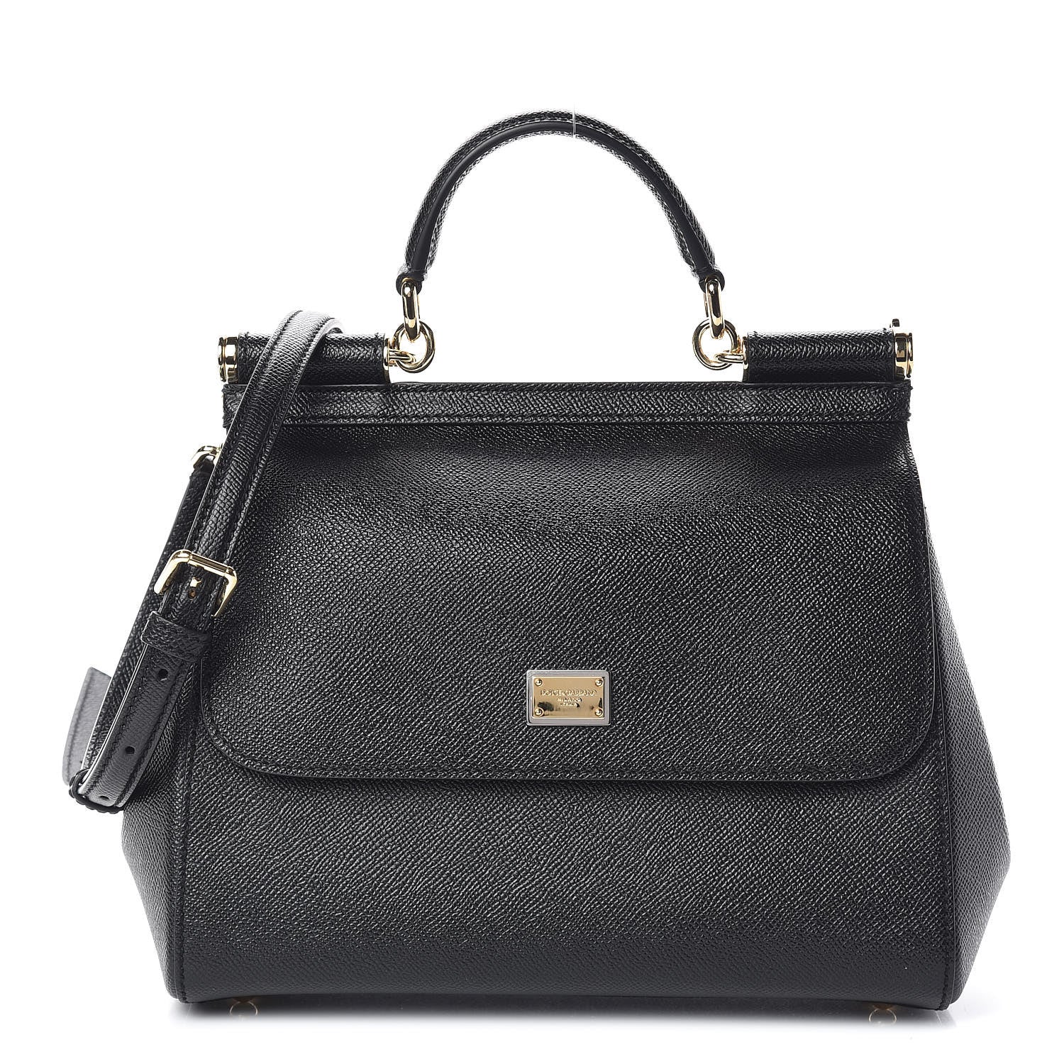 Dolce & Gabbana Dauphine Medium Miss Sicily Satchel Black 1 of 10