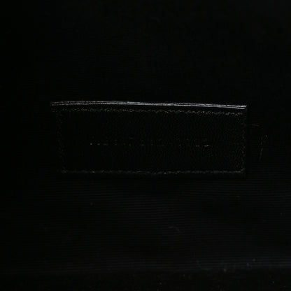 Saint Laurent Grain De Poudre Matelasse Chevron Monogram Cassandre Flap Pouch Natural Dark 7 of 11