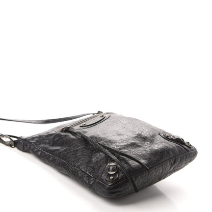Balenciaga Agneau Classic Hardware Flat Crossbody Black 4 of 12