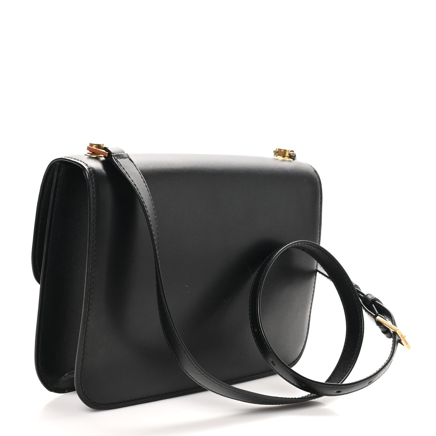 Saint Laurent Smooth Calfskin Carre Satchel Black 2 of 12