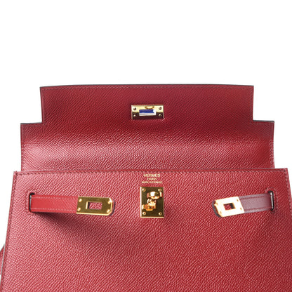 Hermes Epsom Kelly Sellier 25 Rouge Grenat 19 of 39