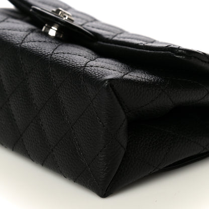 Chanel Grained Calfskin Quilted 2.55 Reissue Flap Belt Bag Clutch Black 10 of 10