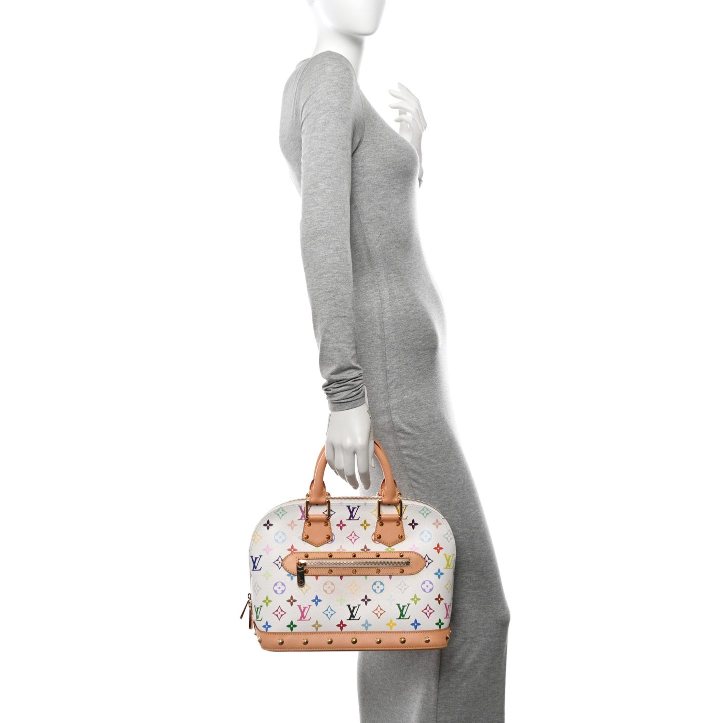 Monogram Multicolor Alma PM White