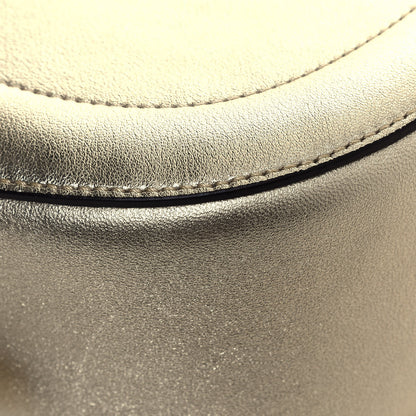 Chloe Metallic Small Grain Calfskin Kiss Bag Gold 7 of 11