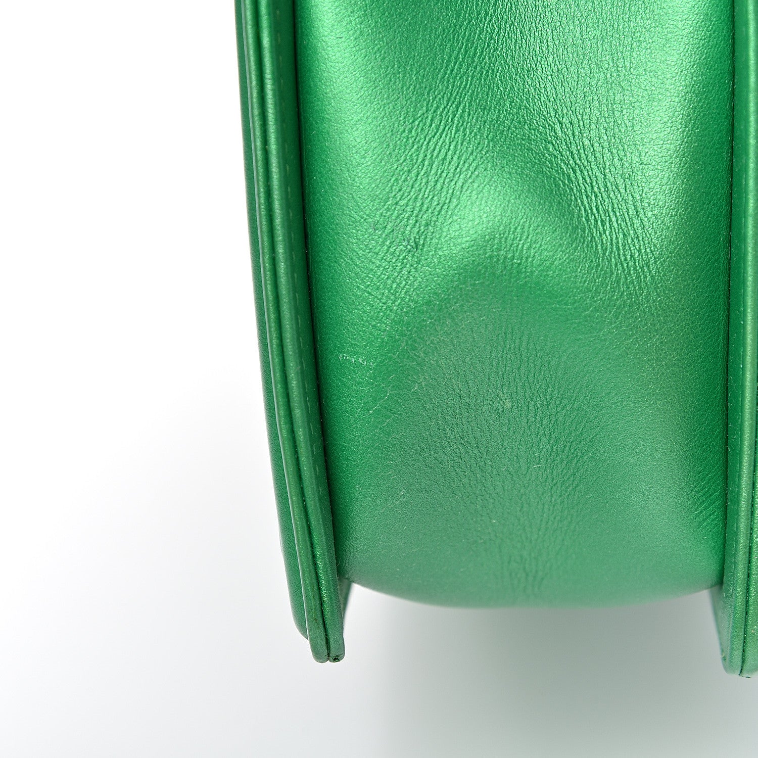 Chanel Metallic Calfskin Quilted New Medium Boy Flap Green 13 of 13