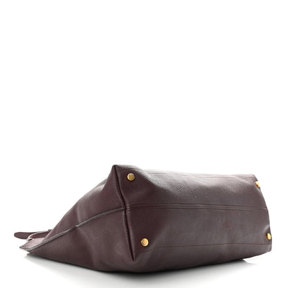 Tom Ford Grained Calfskin Alix Padlock Zip Tote Burgundy 4 of 12