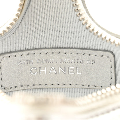Chanel Metallic Lambskin Walk Of Fame Star Clip On Coin Purse Silver 8 of 9
