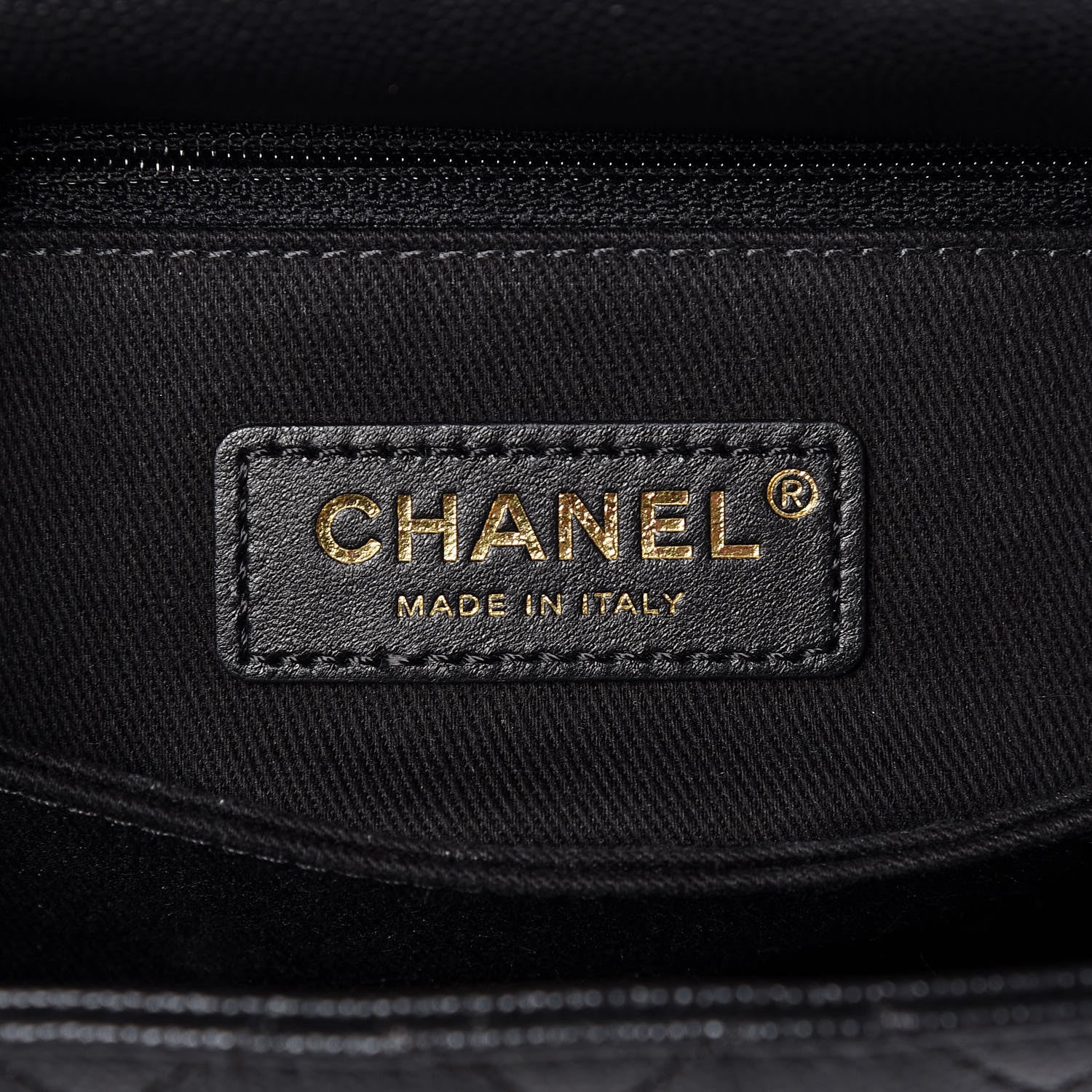 Chanel Caviar Lizard Embossed Quilted Mini Coco Handle Flap Black 7 of 11