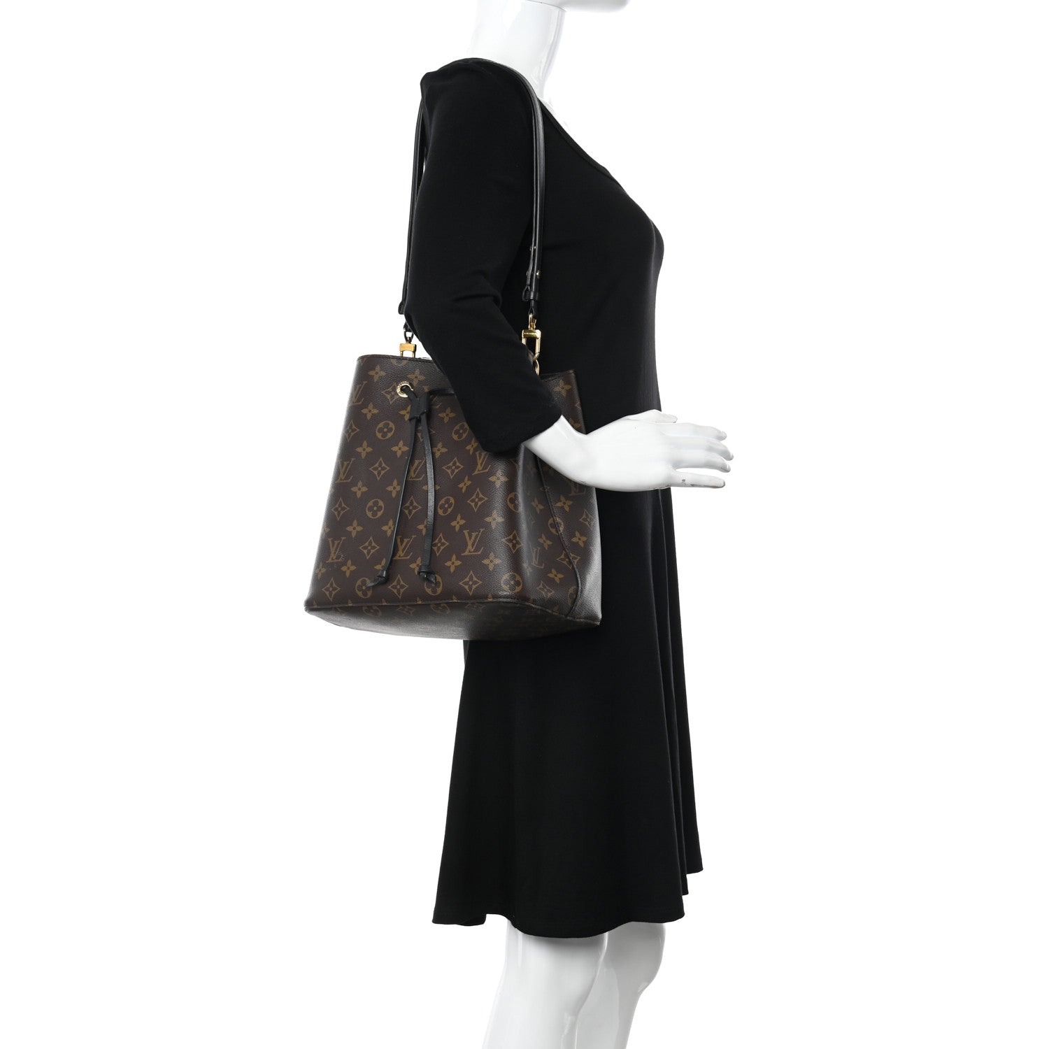 Louis Vuitton Monogram Neonoe MM Black 2 of 11