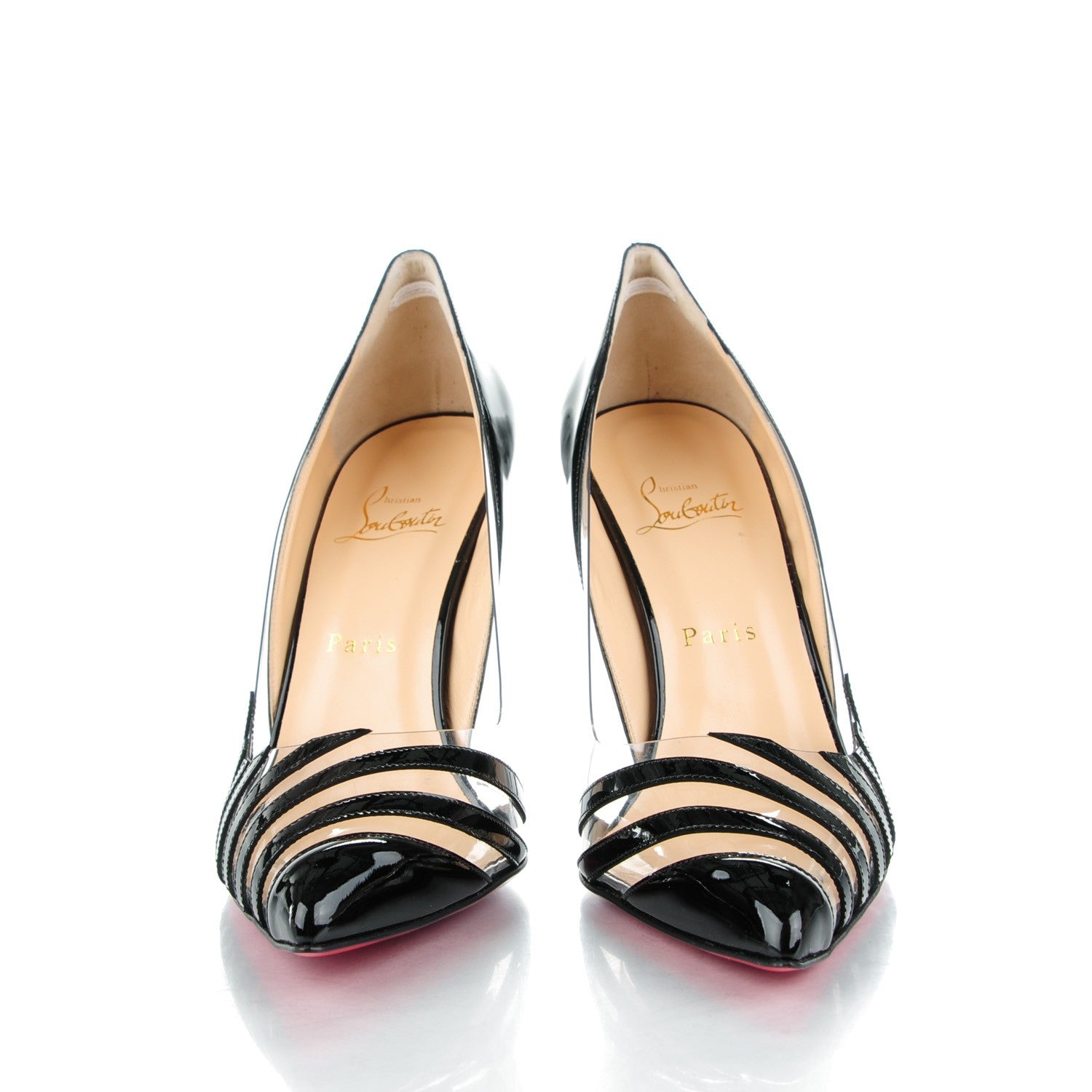 Christian Louboutin Patent PVC Pivichic 100 Pumps 39.5 Black 2 of 8
