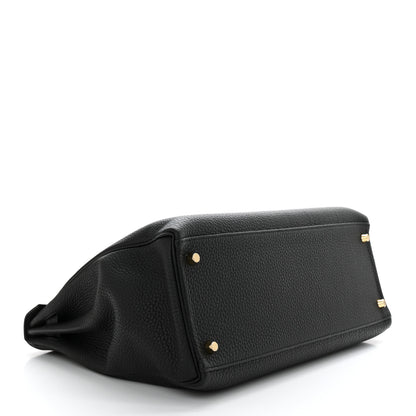 Hermes Taurillon Clemence Kelly Retourne 35 Black 4 of 10