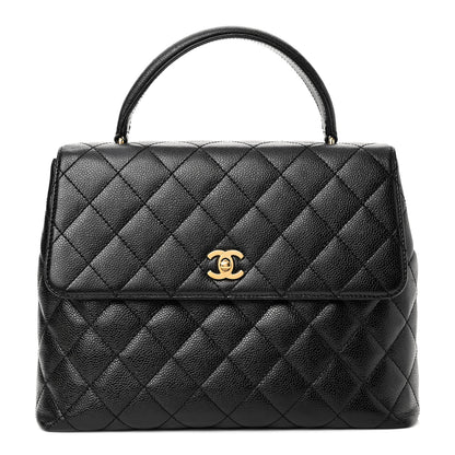 Chanel Caviar Quilted Jumbo Kelly Flap Black 1 of 10