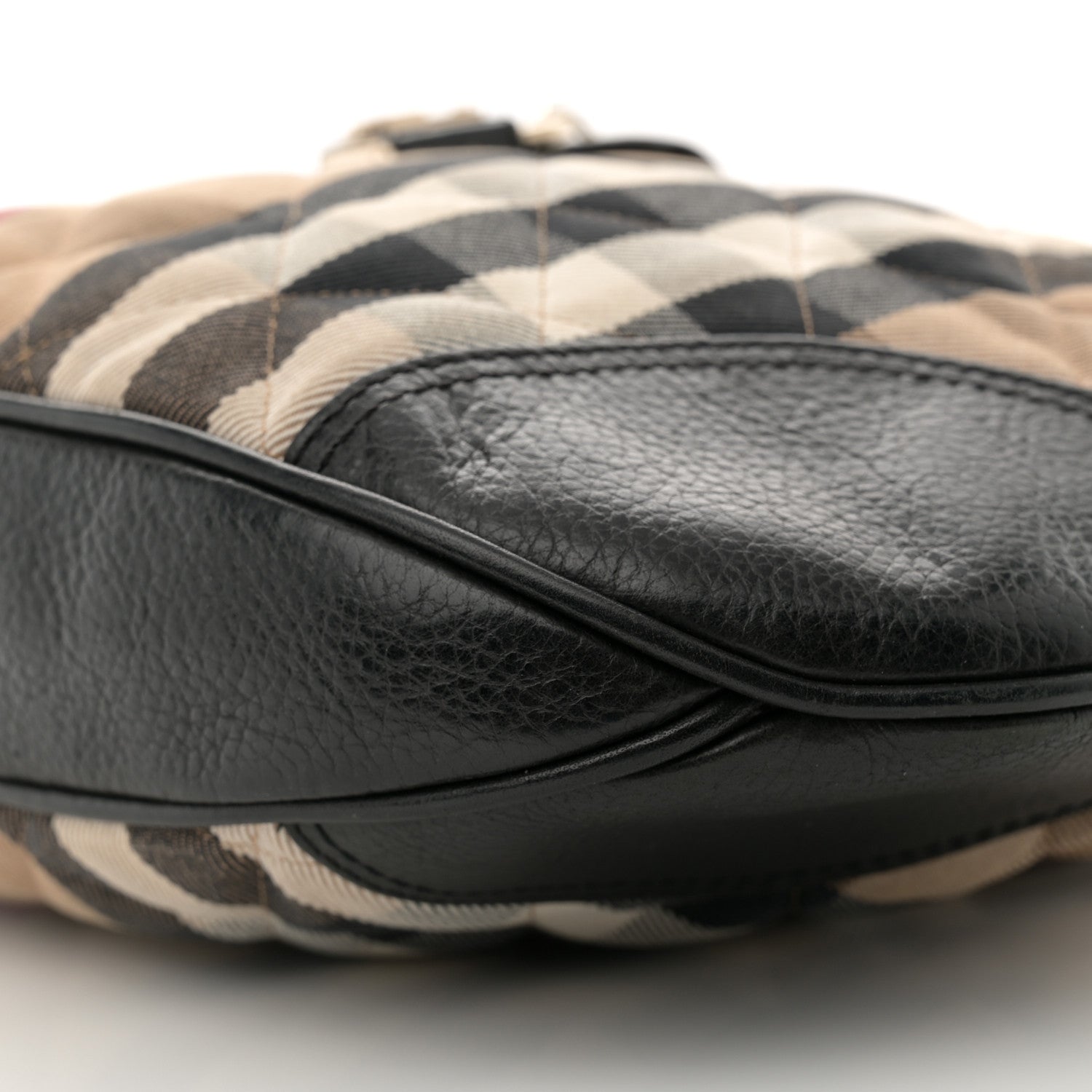 Burberry House Check Quilted Brook Hobo Black 10 of 11