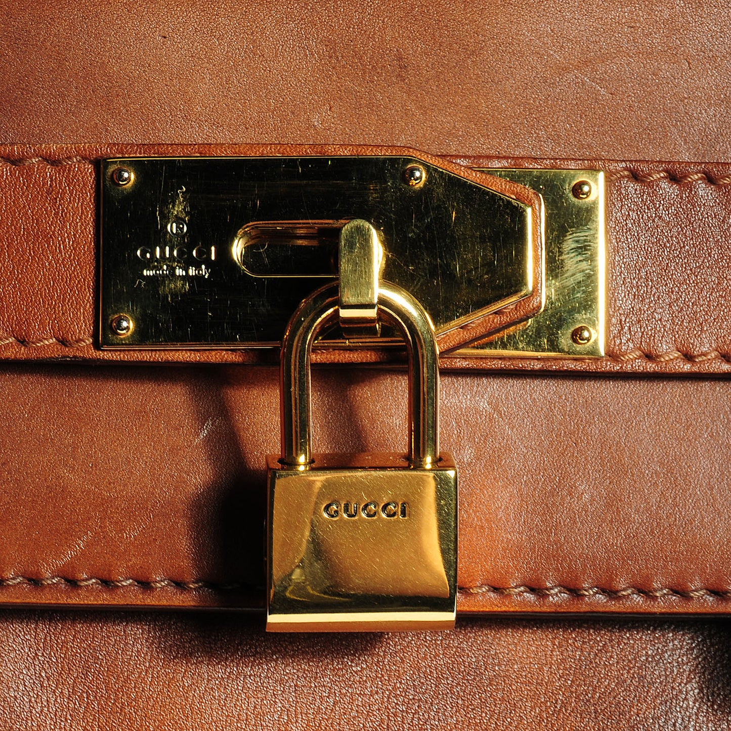 Leather Handmade Large Top Handle Bag Brown