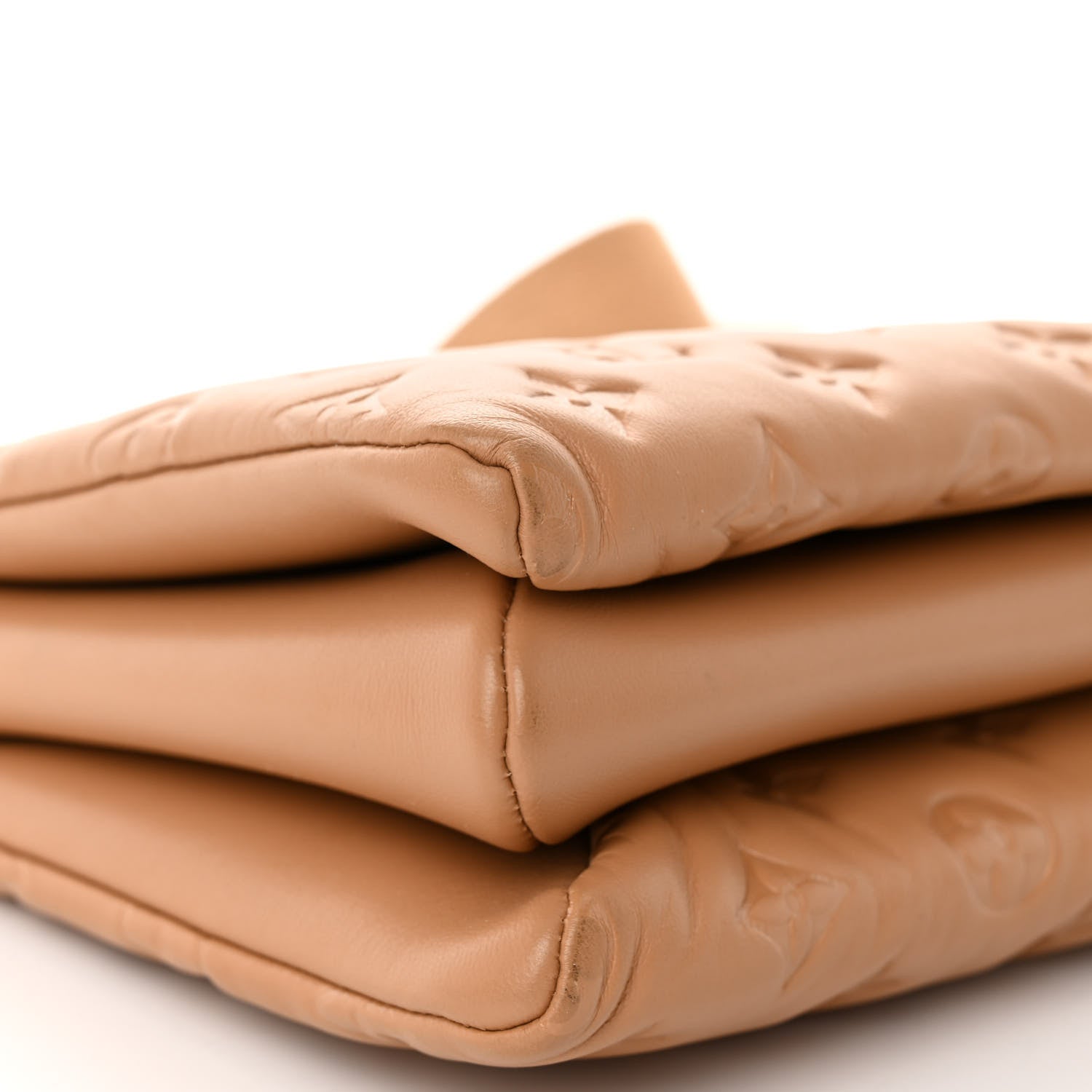 Louis Vuitton Lambskin Embossed Monogram Coussin PM Camel 10 of 11