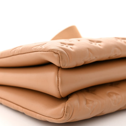 Louis Vuitton Lambskin Embossed Monogram Coussin PM Camel 10 of 11