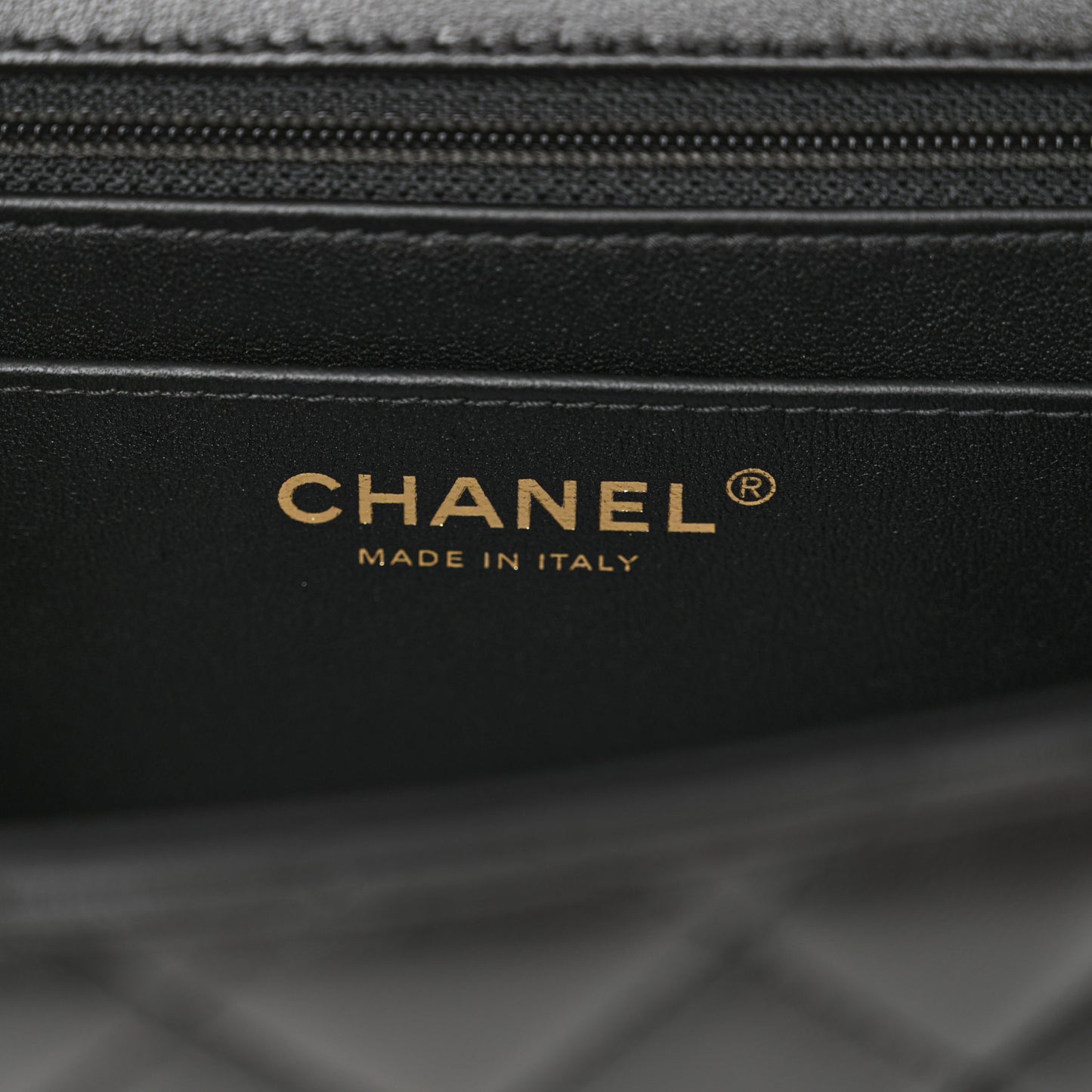 Lambskin Quilted Small Strass On Top Flap Bag Black