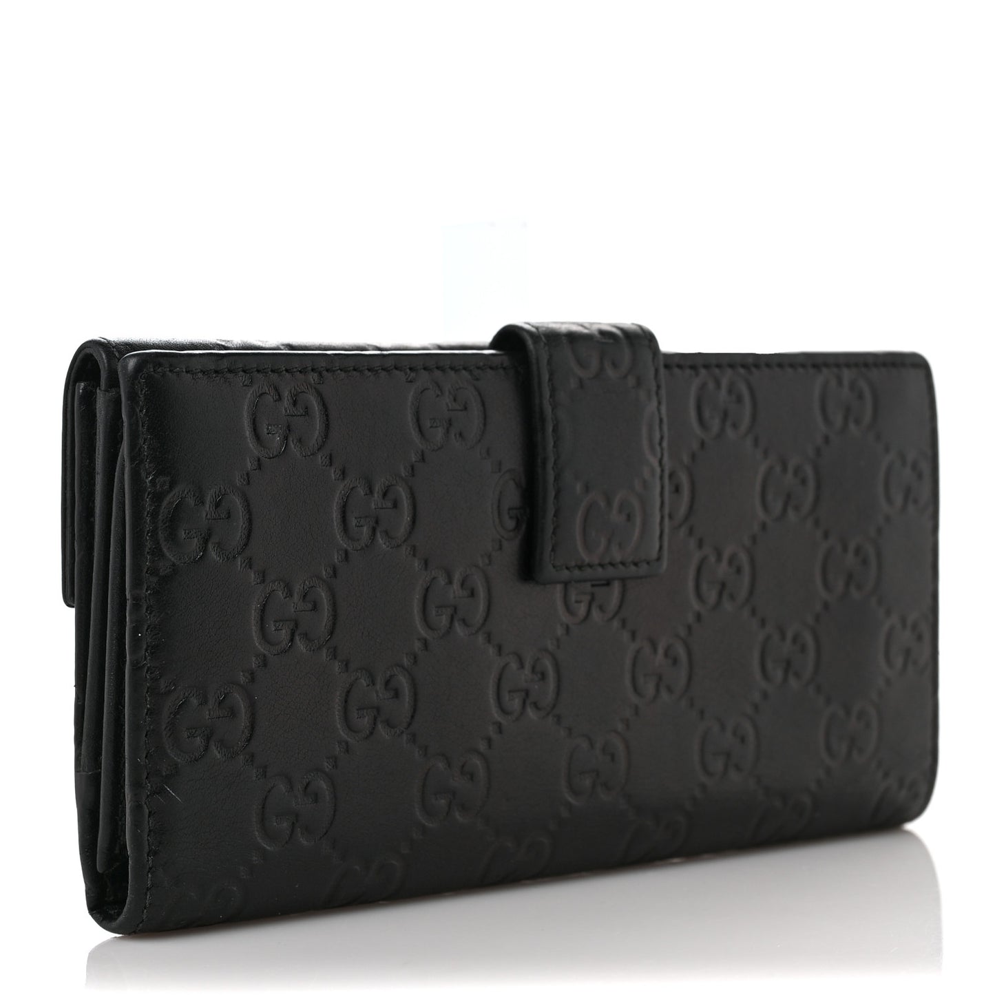 Guccissima Eclipse Continental Flap Wallet Black