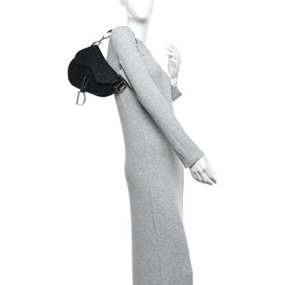 Christian Dior Monogram Saddle Bag Black 2 of 15