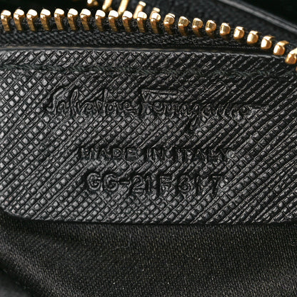 Salvatore Ferragamo Saffiano Small Beky Tote Black 9 of 13