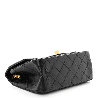 Chanel Aged Calfskin Quilted 2.55 Reissue Mini Flap Black 4 of 10