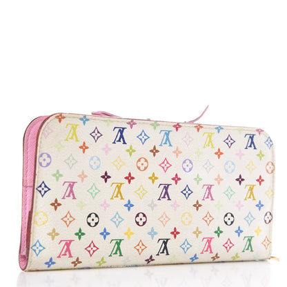 Louis Vuitton Monogram Multicolor Insolite Wallet White Litchi 3 of 11