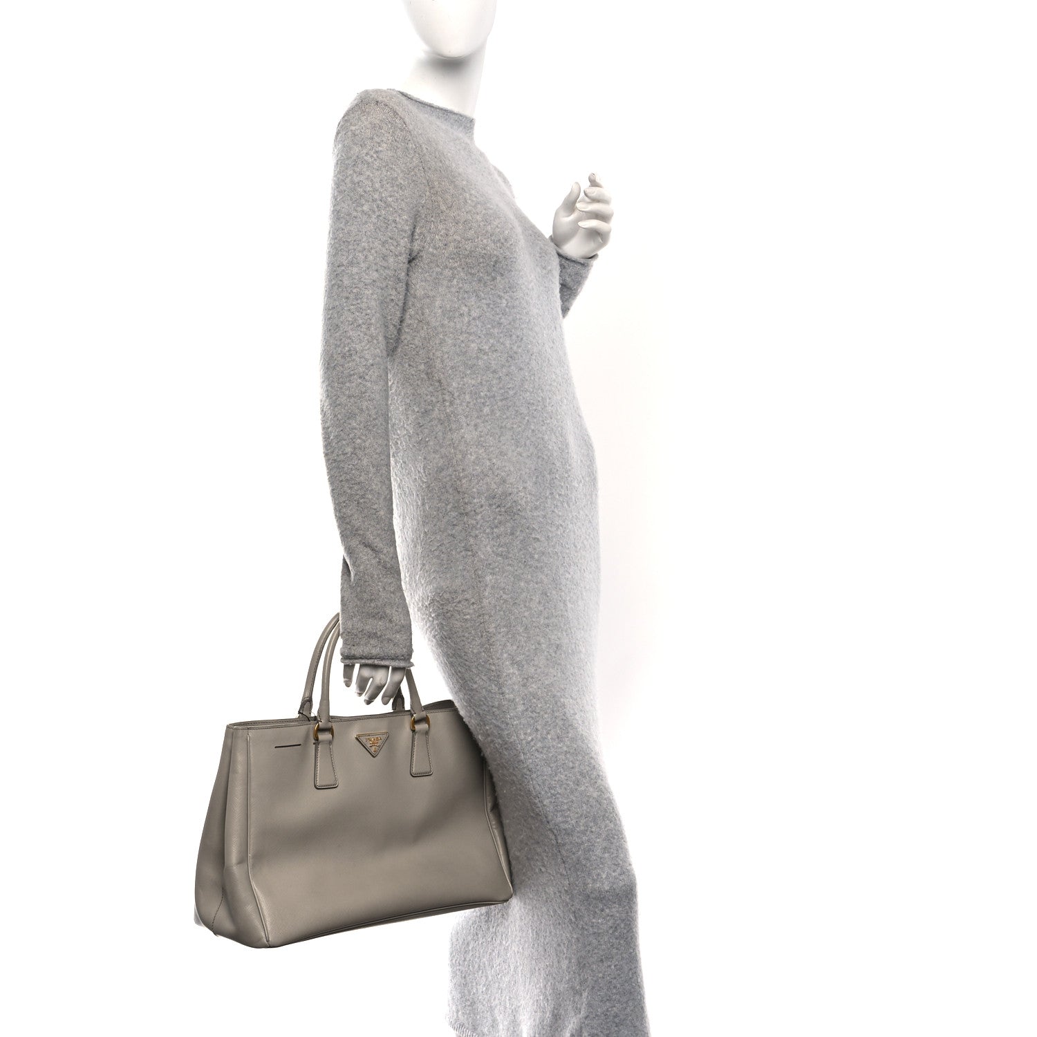 Prada Saffiano Lux Large Tote Pomice 2 of 12