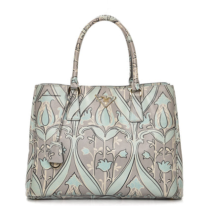 Prada Saffiano Floral Print Medium Tote Anice 1 of 12