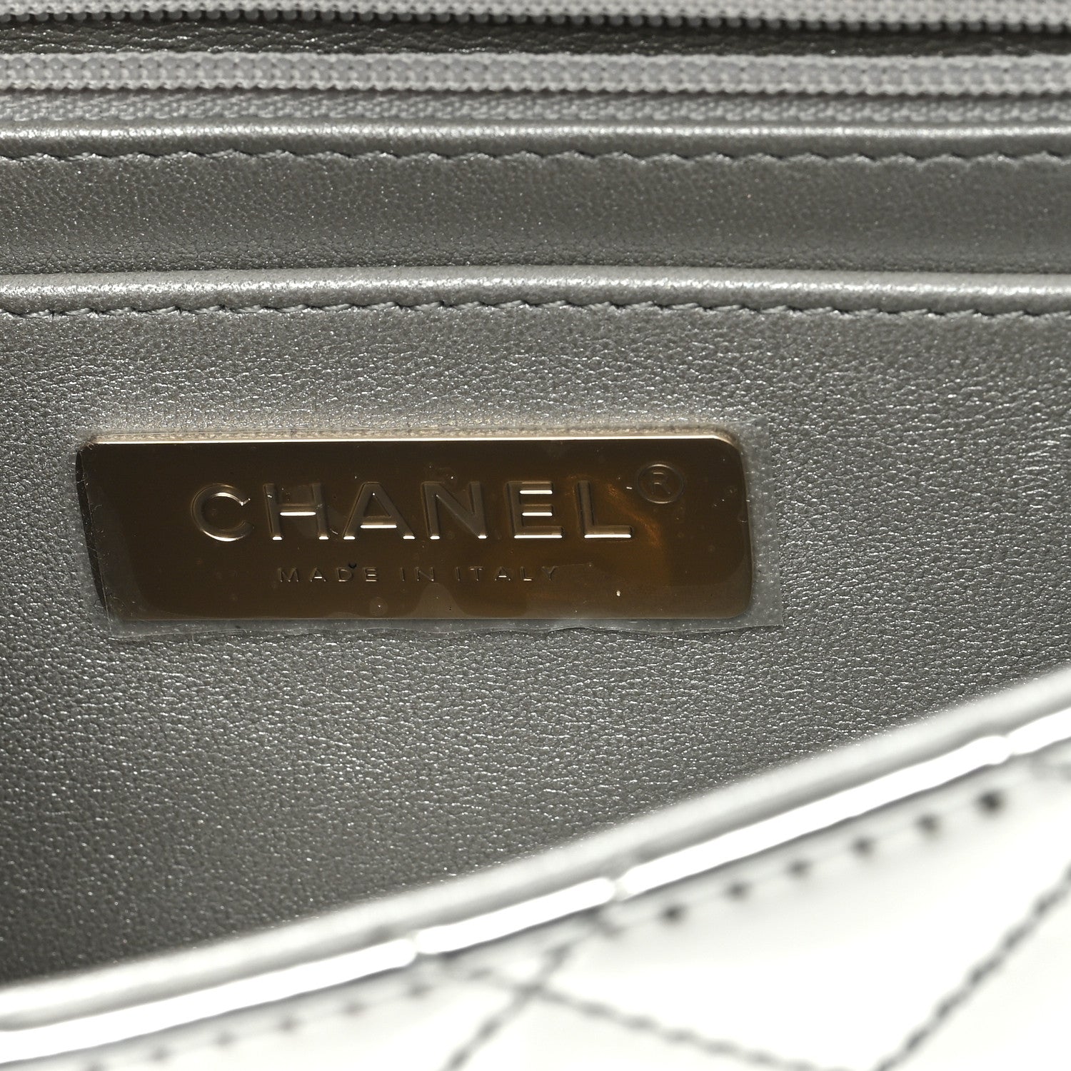 Chanel Mirror Calfskin Metallic Calfskin Medium Hollywood Boulevard Flap With Star Coin Purse Silvery 8 of 11