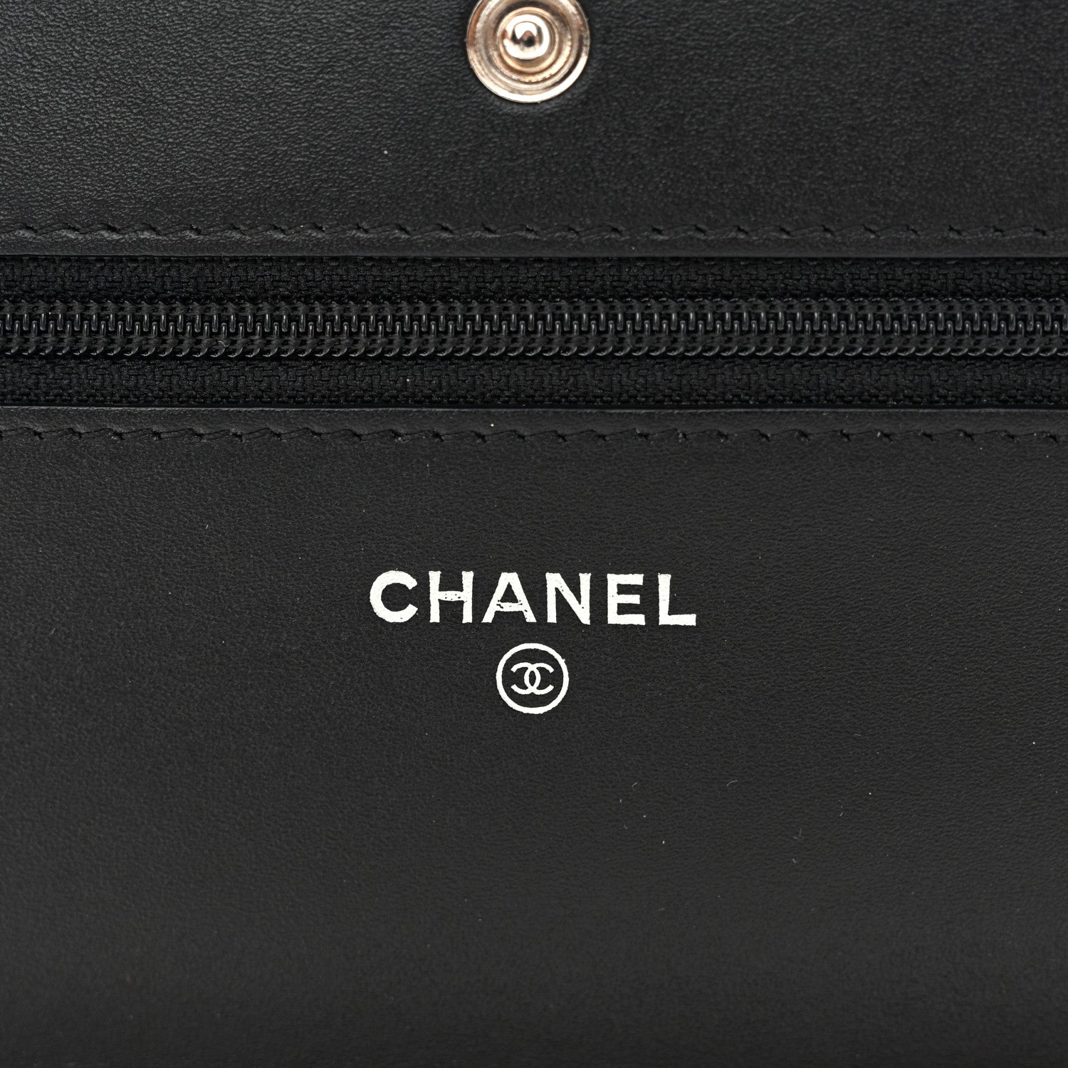 Chanel Patent Quilted Wallet On Chain WOC Black 6 of 12