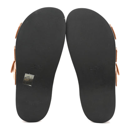 Hermes Calfskin Womens Kos Clog 38 Naturel 6 of 10