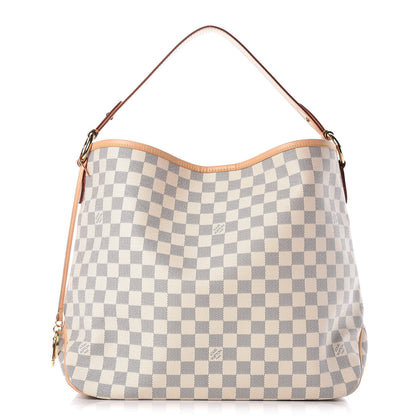 Louis Vuitton Damier Azur Delightful MM Rose Ballerine 1 of 11