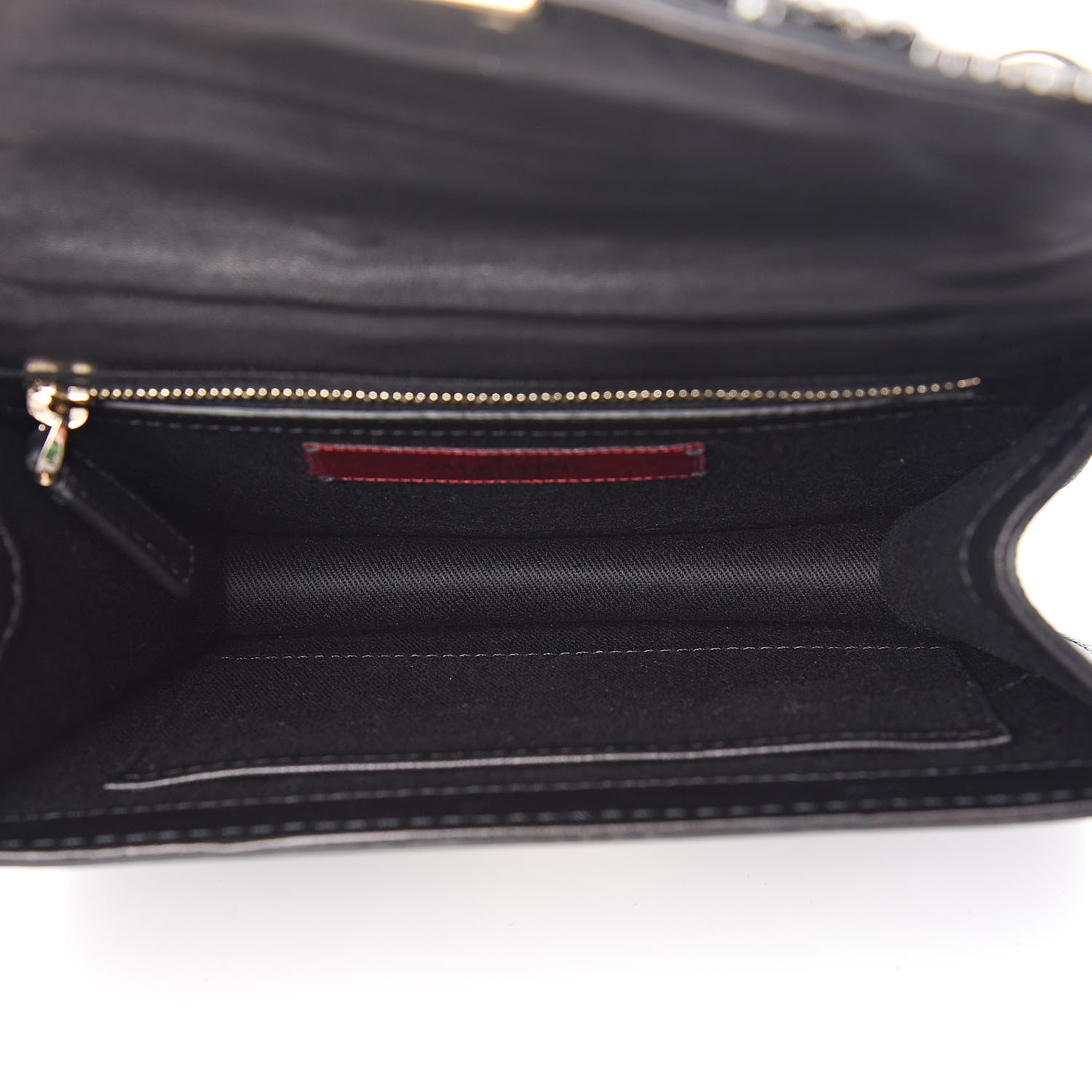 Valentino Garavani Vitello Crystal Embellished Small Glam Lock Rockstud Flap Black 7 of 13