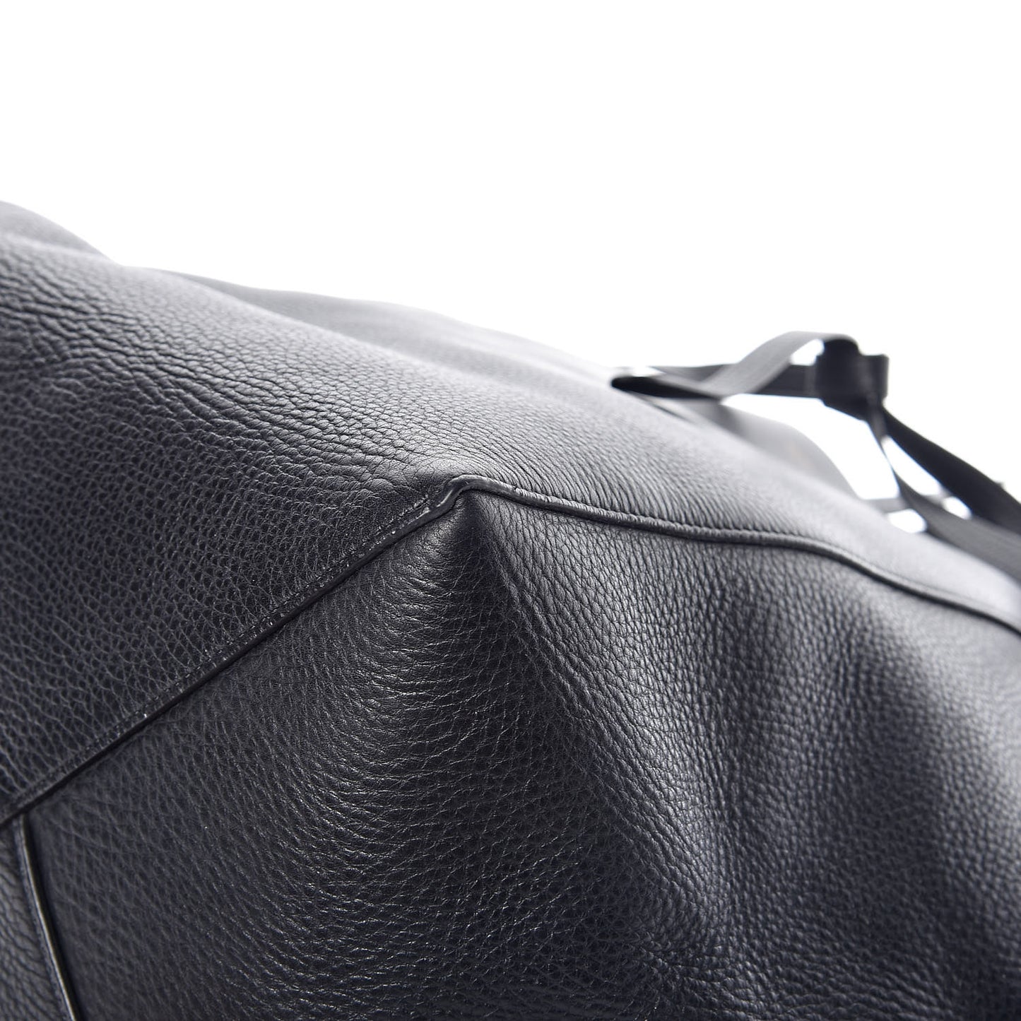 Soft Grained Calfskin Medium Belt Cabas Phantom Black