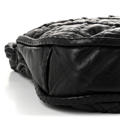 Chanel Lambskin Quilted Hidden Chain Hobo Black 9 of 10