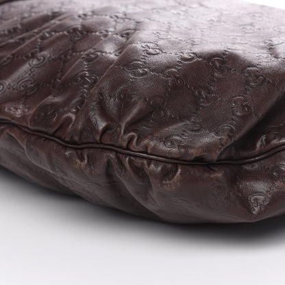 Gucci Guccissima Medium Hysteria Top Handle Bag Chocolate 7 of 13