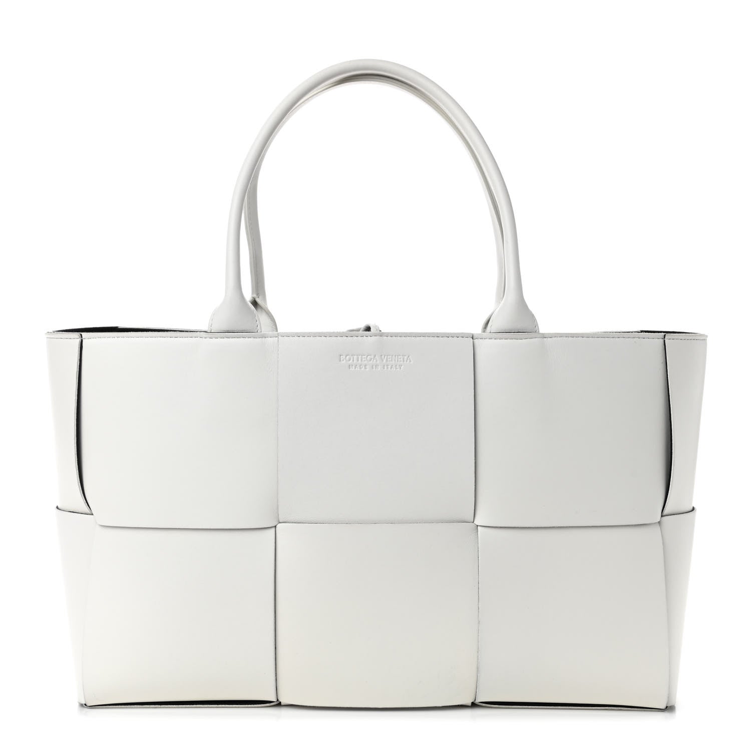 Bottega Veneta Nappa Maxi Intrecciato Medium Arco Tote White 1 of 6