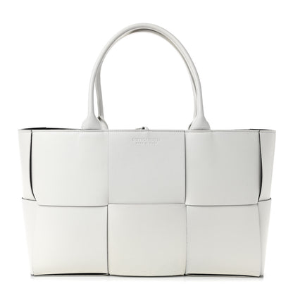 Bottega Veneta Nappa Maxi Intrecciato Medium Arco Tote White 1 of 6