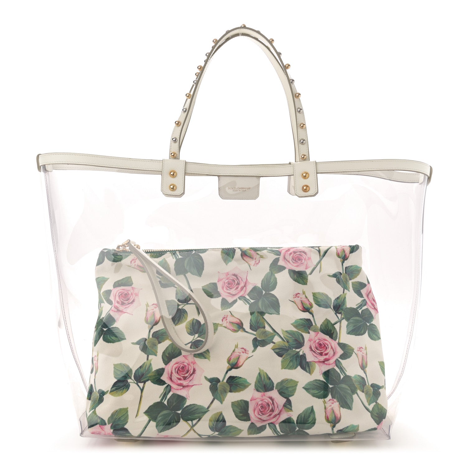 Dolce & Gabbana Canvas PVC Floral Printed Beatrice Tote Multicolor 1 of 14
