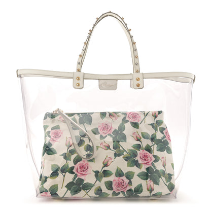 Dolce & Gabbana Canvas PVC Floral Printed Beatrice Tote Multicolor 1 of 14