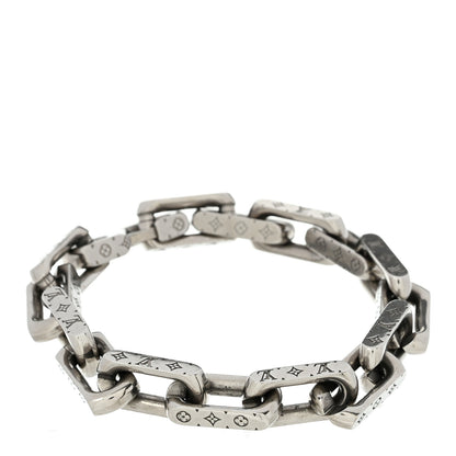 Louis Vuitton Monogram Chain Bracelet L Silver 1 of 4