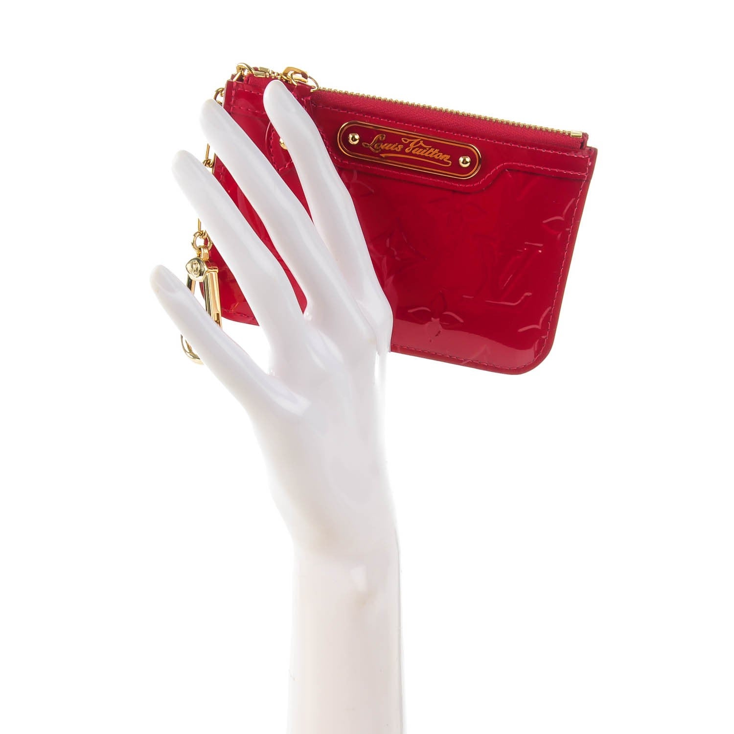 Louis Vuitton Vernis Key Pouch Pomme D'Amour 2 of 7