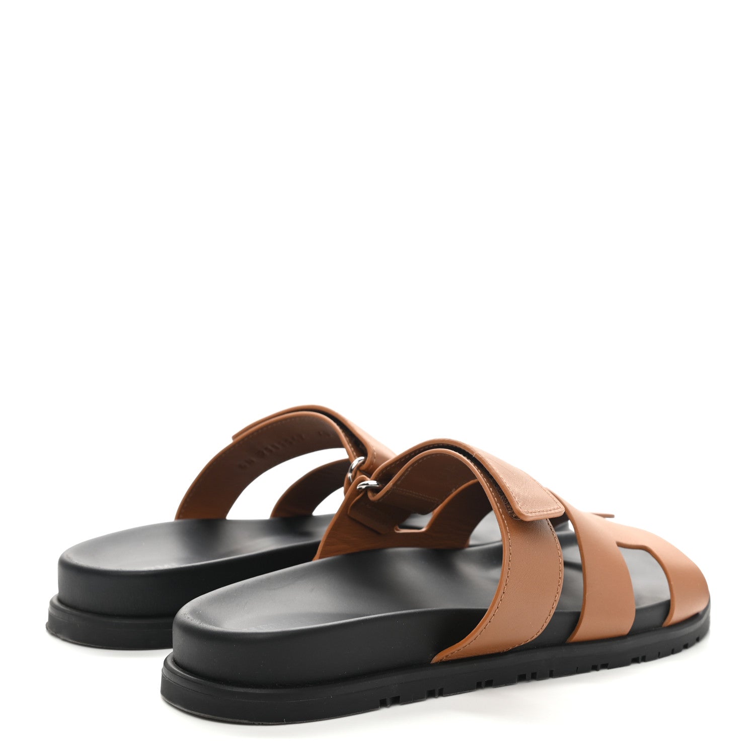 Hermes Calfskin Womens Chypre Sandals 40 Gold 4 of 9