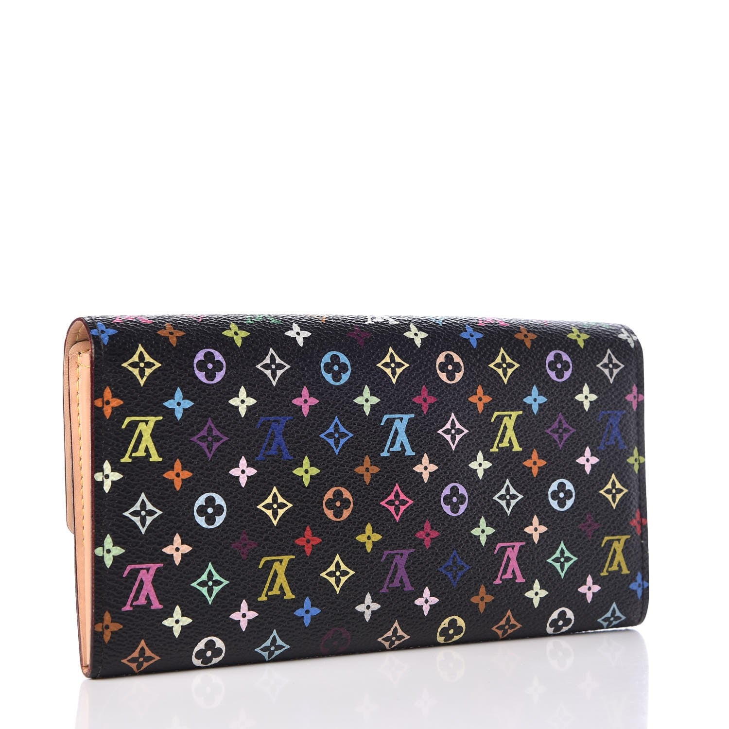 Louis Vuitton Monogram Multicolor Sarah Wallet Black Grenade 3 of 11
